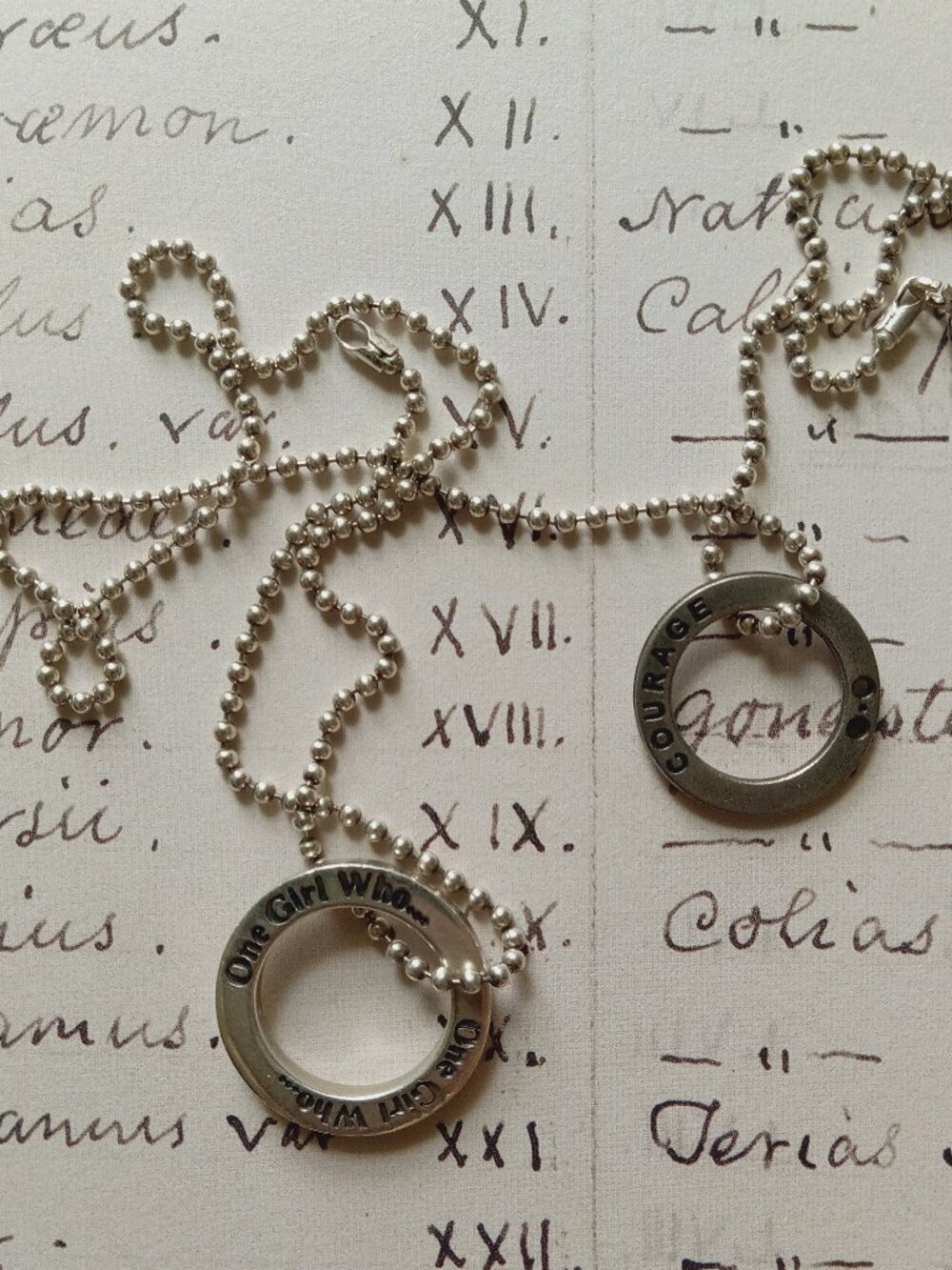 One Girl Who Sterling Silver Necklace.